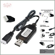 Compact 7.4V USB Charger with
