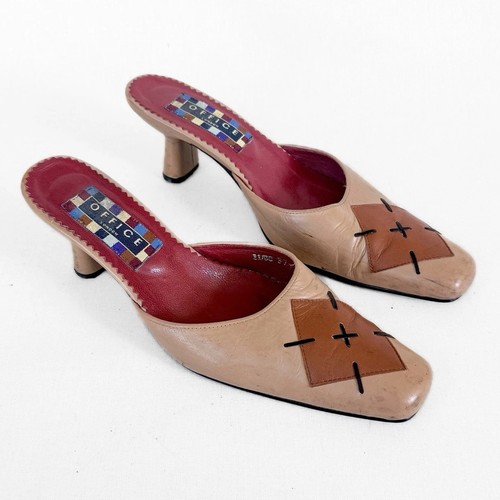 Vintage office leather - office, heeled