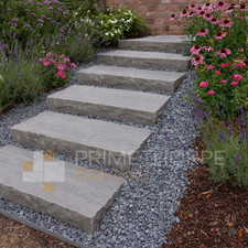Kandla Grey Sandstone Rustic Steps Kerb Stone Natural Riven Finish FREE Delivery