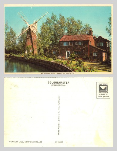 Vintage postcard hunsett - postcard,