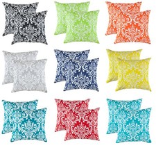TreeWool, (2 Pack) Decorative Cushion Covers Damask Design in Cotton (Seconds)
