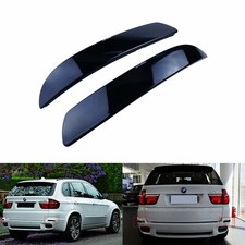 2x For BMW X5 E70 06-13 Rear Bumper Reflector Light No Bulbs Black Smoked Lens