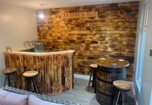 Sqm scorched pallet wood - 1,