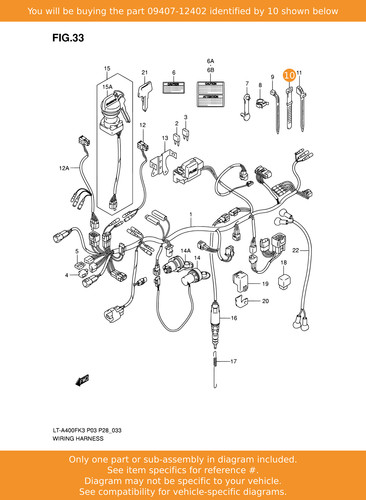 Suzuki clamp 09407 12402 oem - clamp,, 09407-12402