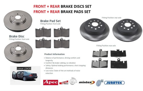 Front rear brake discs - +,