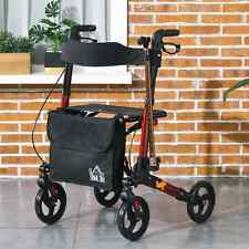 Rollator Walker 4Wheel Walking Aid Mobility Lightweight Folding Disability Seat