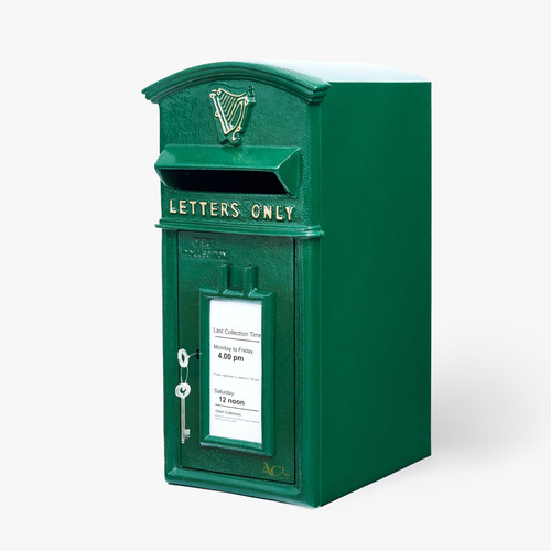 Irish shamrock green post - green,