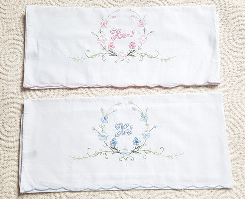 Vintage his and hers - and, pink