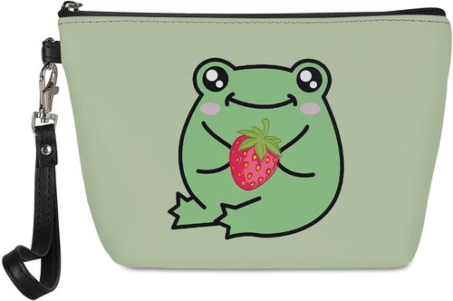 Funny frog cosmetic bag small - frog,