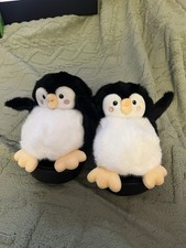 Unisex Novelty plush Penguin Slippers Thick Sole Size 7.5 - 8