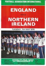 Football Programme ENGLAND v