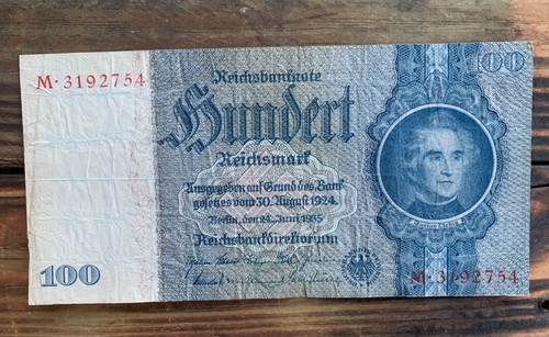 100 reichsmark reichsbanknote - 100,
