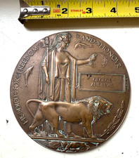 Original WWI British KIA Death