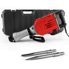 Electric Demolition Hammer Concrete Breaker Drill Set with 2 Replace Chisel 2025