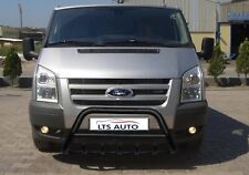 FORD TRANSIT STAINLESS STEEL BLACK AXLE NUDGE A-BAR, BULL BAR GUARD 1995-2012