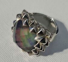 Estate STEPHEN WEBSTER Super Stud Collection Quartz Doublet Sterling Silver Ring
