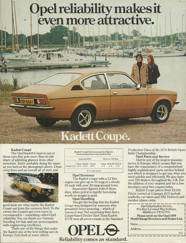 Opel kadett coupe - c, 1.2s