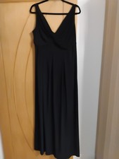 Ladies Long Black  Ronni Nicole Dress Size 18