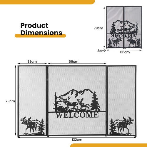 Panel folding fireplace - panel,