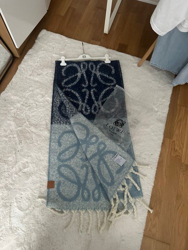 Grey loewe scarf - grey,