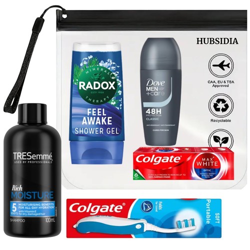 Mens toiletries holiday travel - toiletries,