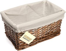 Wicker Storage Basket Xmas Hamper Basket Gift, basket for shelves,Laundry basket