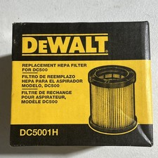 DeWALT DC5001H Replacement HEPA Filter For DC500 Cordless/Corded Vacuum