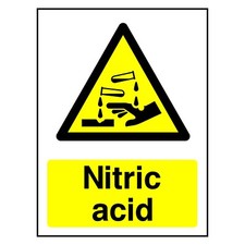 Nitric Acid Sign or Sticker |
