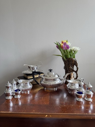 Vintage english silver plate - silver,