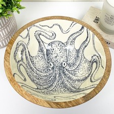 Decorative Bowl Octopus Fruit