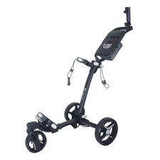 Axglo Tri 360 V2 Golf Trolley 3 Wheel Push Cart Black / Grey + FREE Accessories
