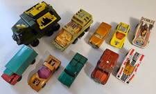 10 Matchbox Vehicles incl missile launcher Adventure 2000 Refigerator Truck