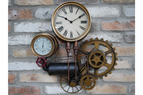 Industrial pipe wall clock - pipe,
