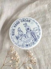 Vintage Victorian Style Rose Hand Cream Ironstone Pot & Lid Chemist Apothecary 