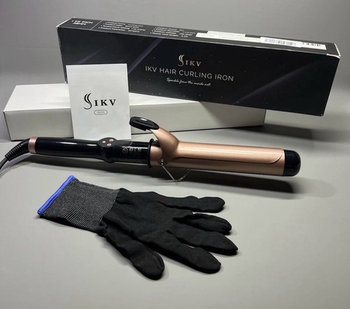 Hair curling iron wand tongs - iron,