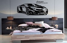 Lamborghini Aventador Personalised Wall Stickers Kids Sports Car Wall Art Decals