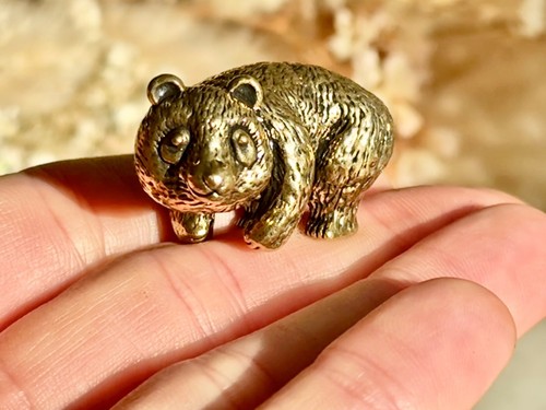 Solid brass adorable - , panda