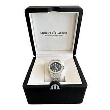 Maurice Lacroix Aikon Watch AI6007 Steel 39mm Charcoal Dial Automatic Date