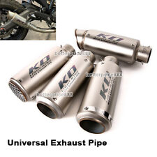 38~51mm Modified Motorcycle Bike Slip On Exhaust Muffler Pipe Silencer Tail Tube