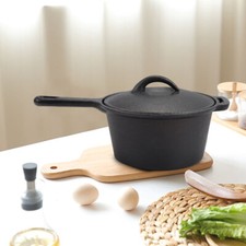 Large Non-Stick Cast Iron Pot Griddle Reversible Plate Grill Pan BBQ Cooking New