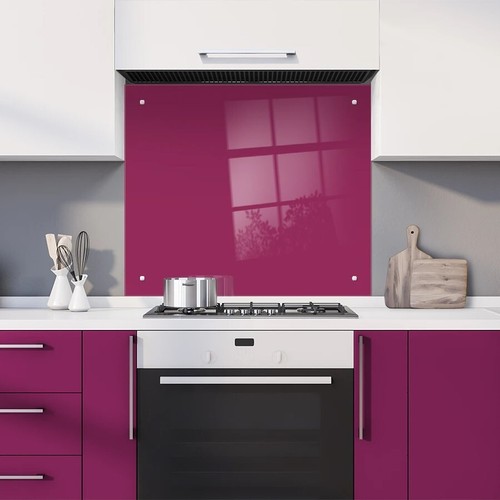 Coloured glass splashback with - glass,
