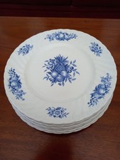 Set of 6 Dinner Plates 'Desire' on Royal Wessex White Ironstone by Swinnertons