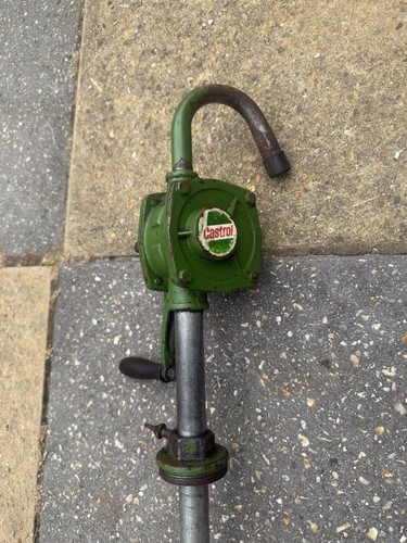 Vintage castrol oil drum pump - castrol,