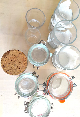 Glass storage jars 3 - glass,
