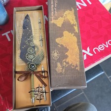 DOLIN YOUPIN 1502 WORLD MAP SERIES, Calligraphy feather  Pen with 5 NIBs