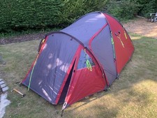 Hi Gear Atom 3 Double Skin 3 Man Tent in Red & Grey