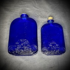 Cobalt Blue Glass Flask