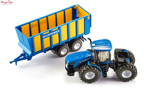 Siku tractor silage trailer - tractor, w/silage