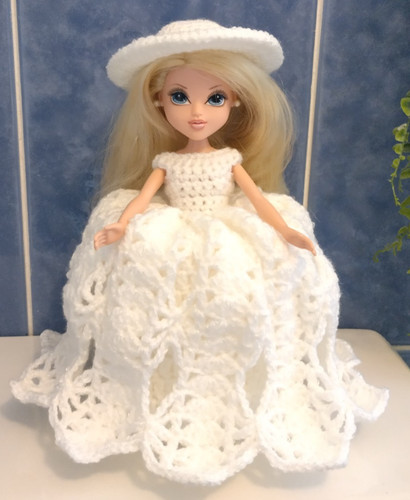 Handmade crochet doll toilet - crochet,