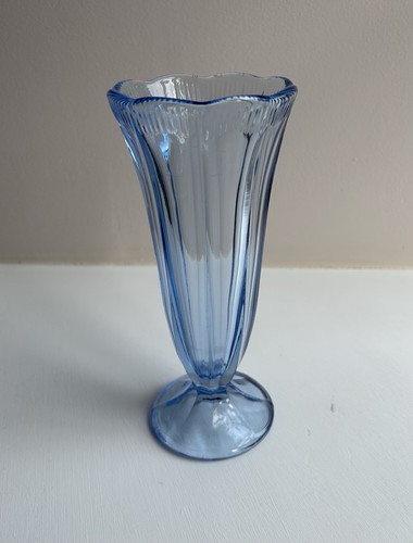 Vintage blue pressed glass - vintage,